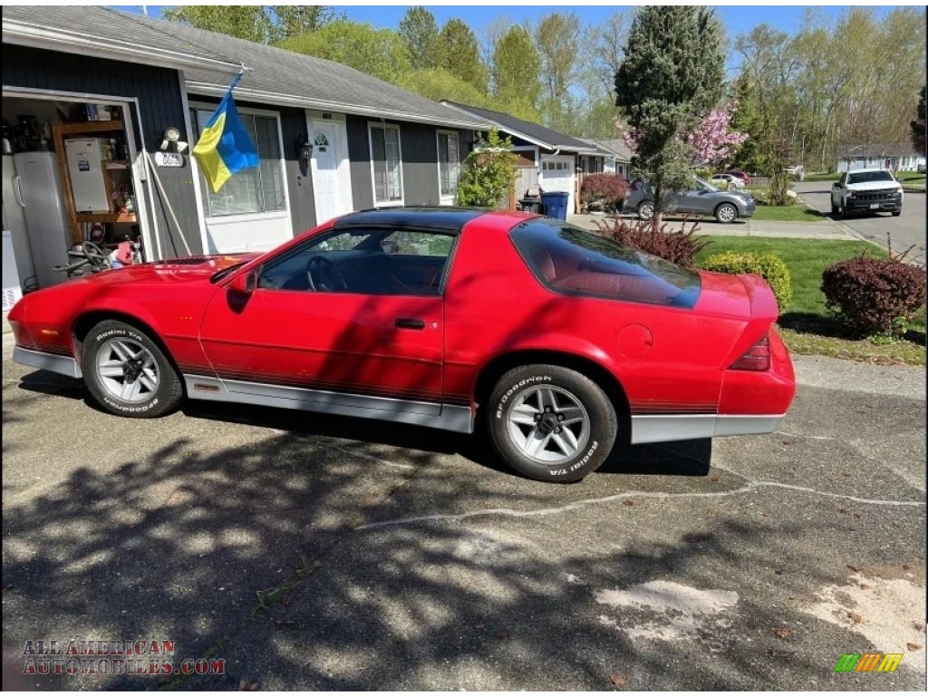 1987 Camaro Z28 Sport Coupe - Bright Red / Red photo #12