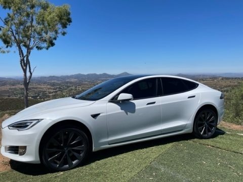 Pearl White Multi-Coat 2021 Tesla Model S Long Range AWD