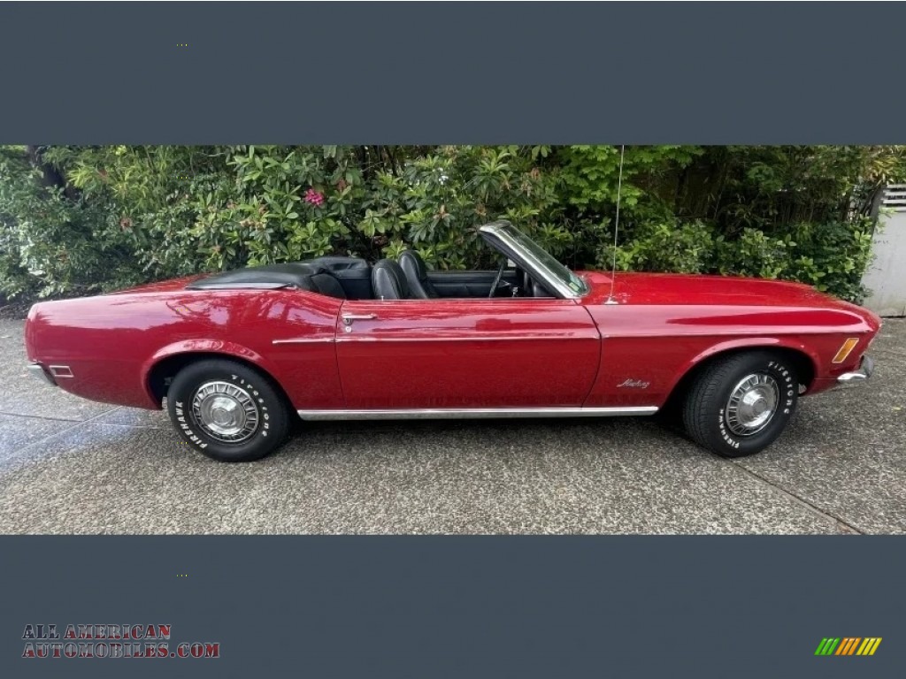 1970 Mustang Convertible - Candy Apple Red / Black photo #1