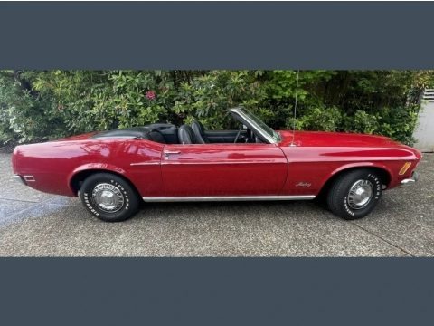 Candy Apple Red 1970 Ford Mustang Convertible