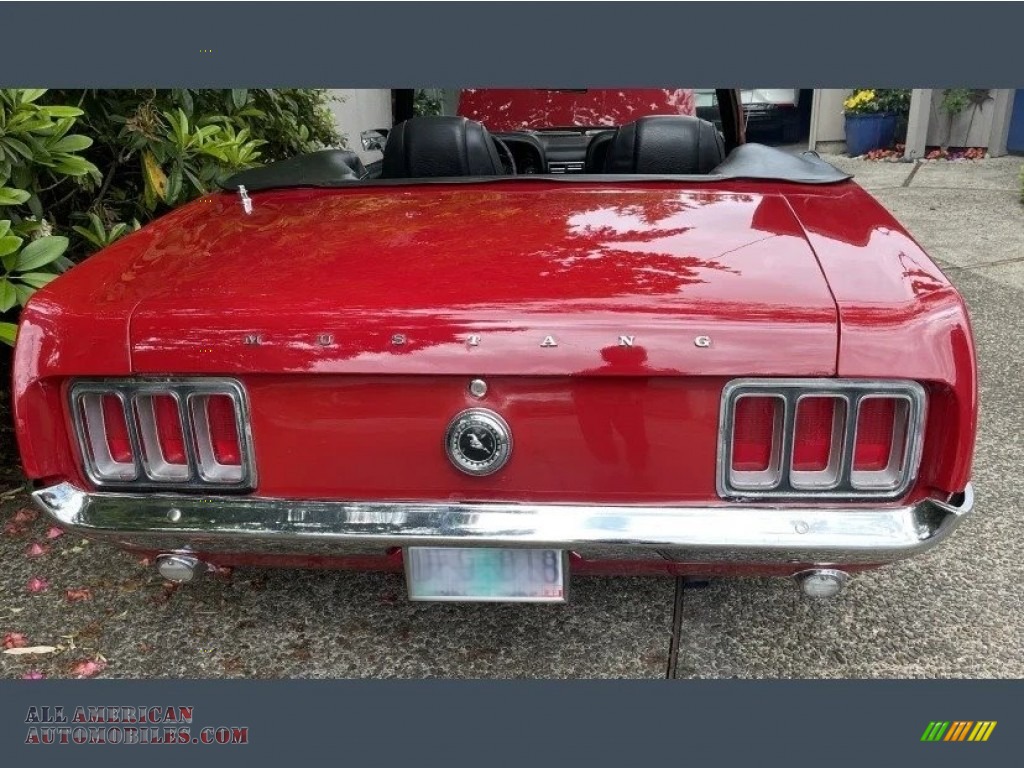 1970 Mustang Convertible - Candy Apple Red / Black photo #2