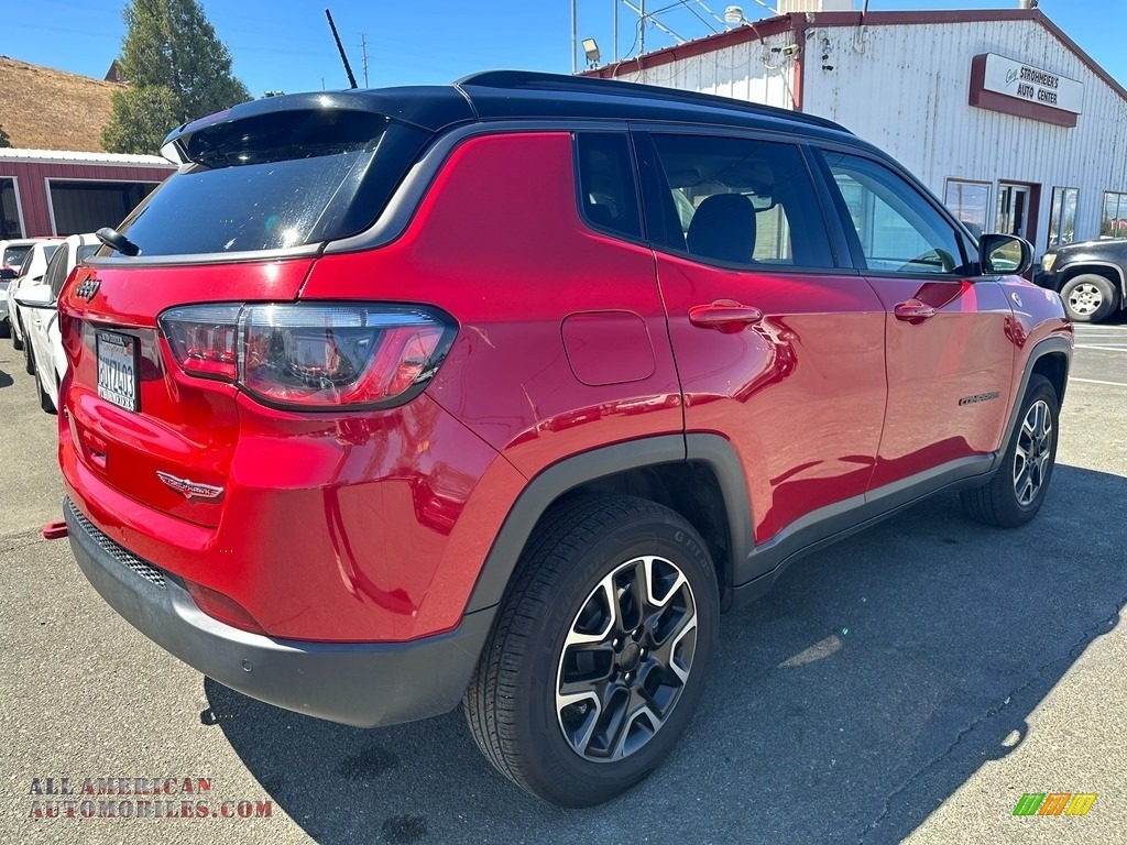 2021 Compass Trailhawk 4x4 - Redline Pearl / Black/Ruby Red photo #6