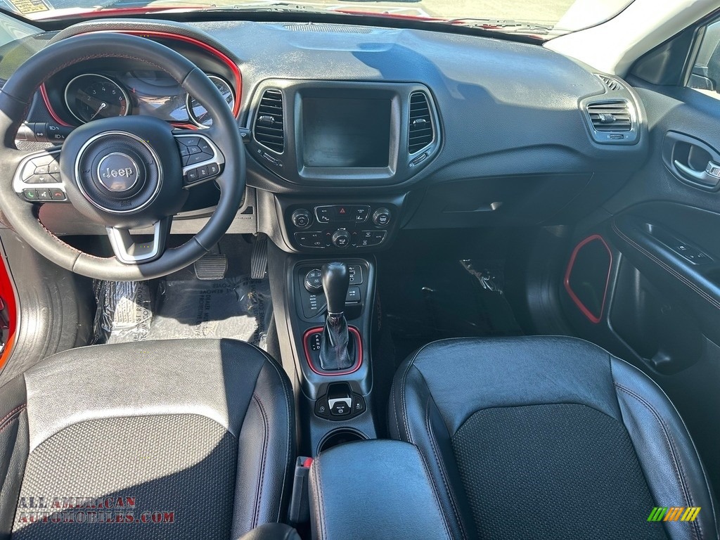 2021 Compass Trailhawk 4x4 - Redline Pearl / Black/Ruby Red photo #12