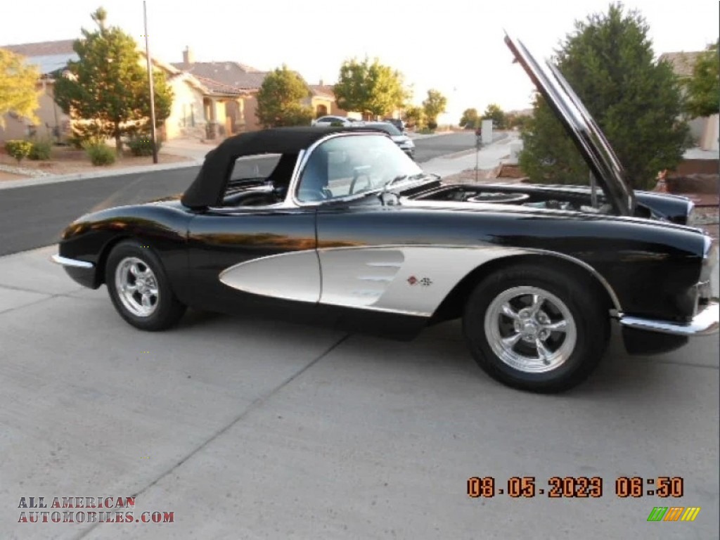 1960 Corvette Convertible Soft Top - Tuxedo Black / Black photo #12