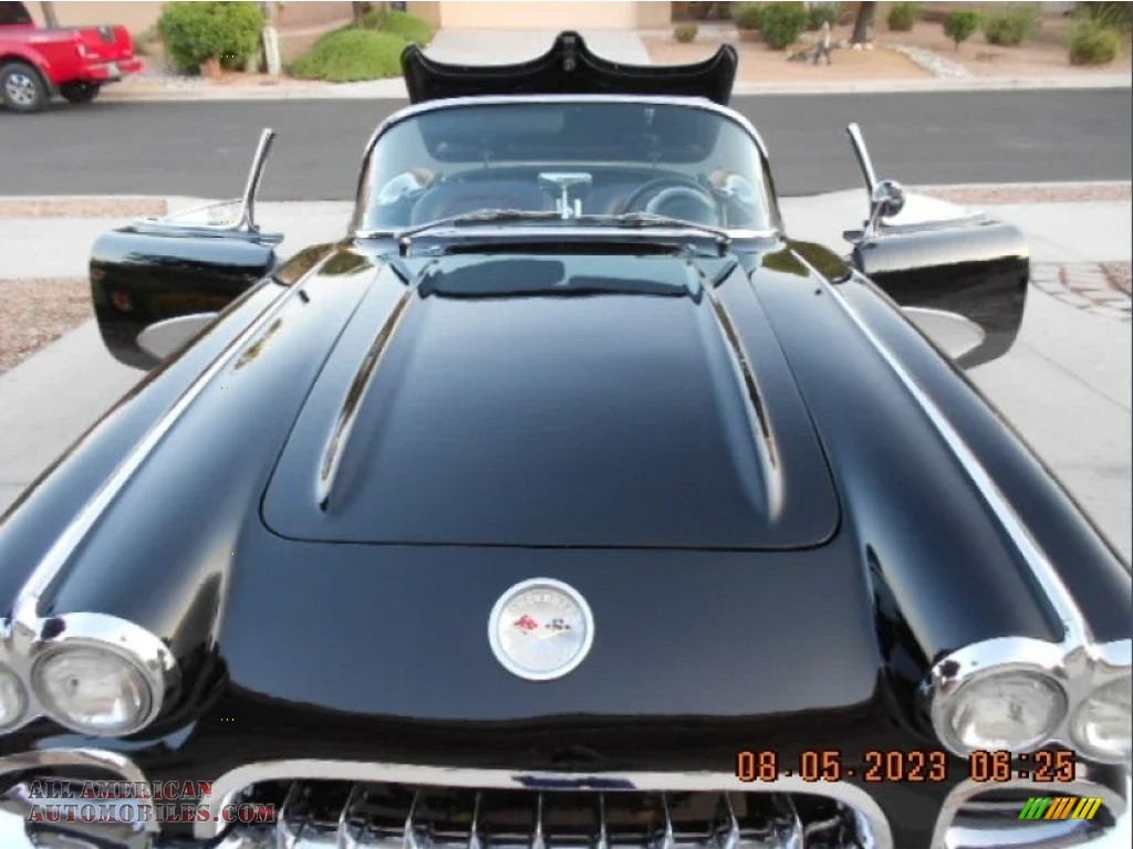 1960 Corvette Convertible Soft Top - Tuxedo Black / Black photo #31