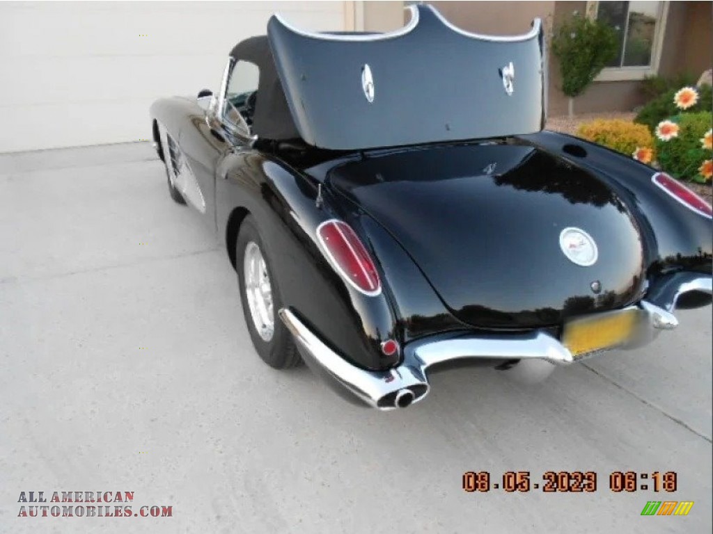 1960 Corvette Convertible Soft Top - Tuxedo Black / Black photo #36