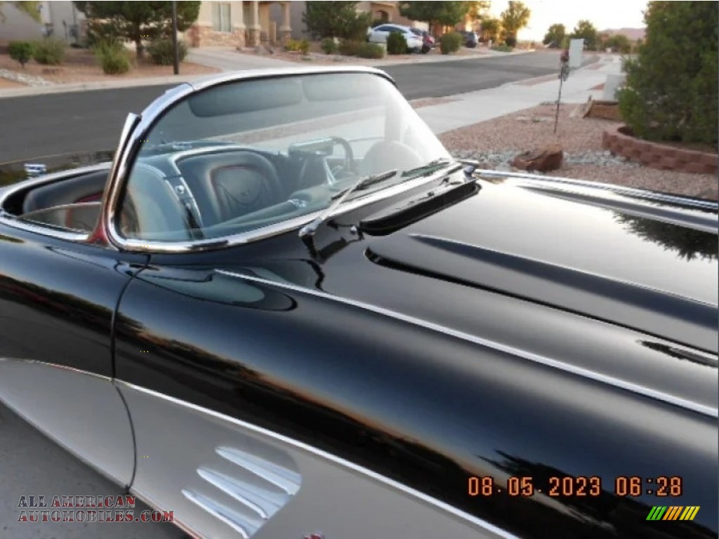 1960 Corvette Convertible Soft Top - Tuxedo Black / Black photo #39