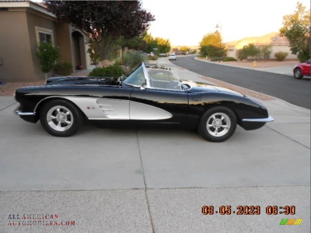 1960 Corvette Convertible Soft Top - Tuxedo Black / Black photo #40