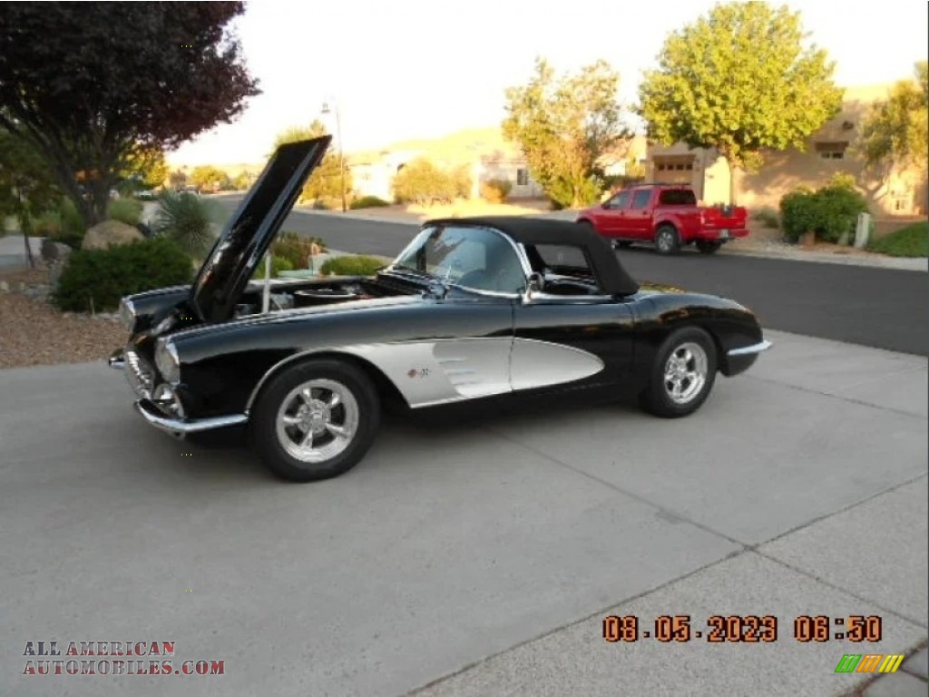1960 Corvette Convertible Soft Top - Tuxedo Black / Black photo #43