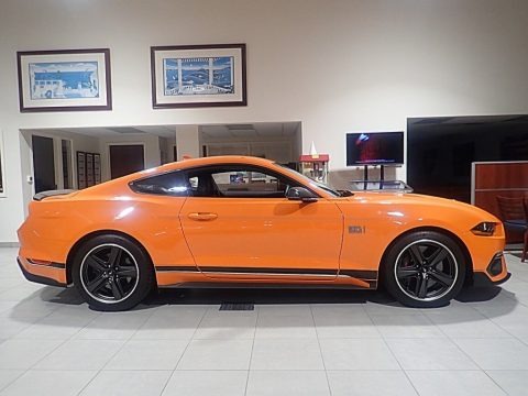 Twister Orange Tri-Coat 2021 Ford Mustang Mach 1