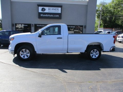 Summit White 2022 Chevrolet Silverado 1500 WT Regular Cab