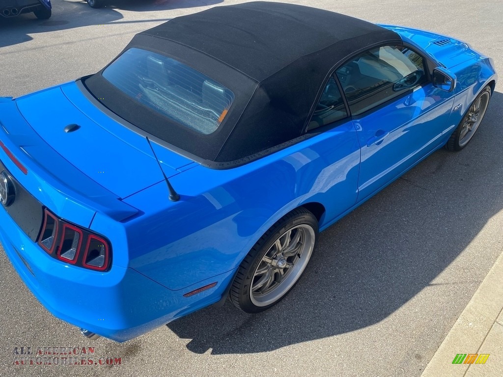 2014 Mustang GT Premium Convertible - Grabber Blue / Charcoal Black photo #6