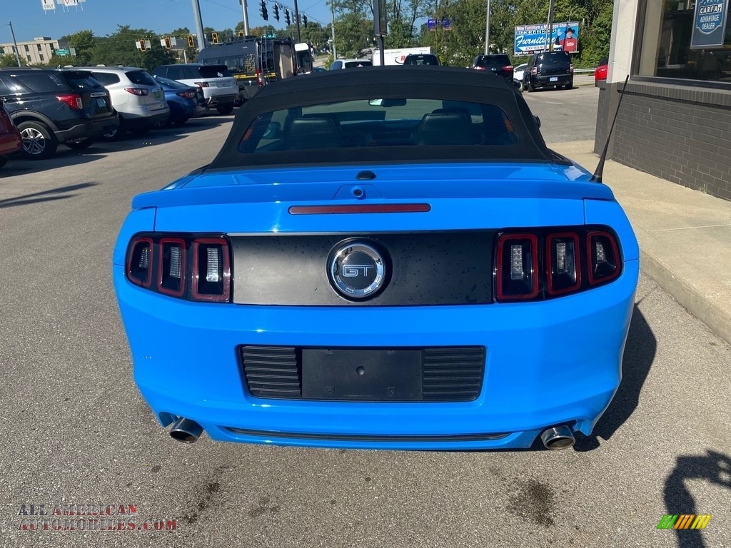 2014 Mustang GT Premium Convertible - Grabber Blue / Charcoal Black photo #7