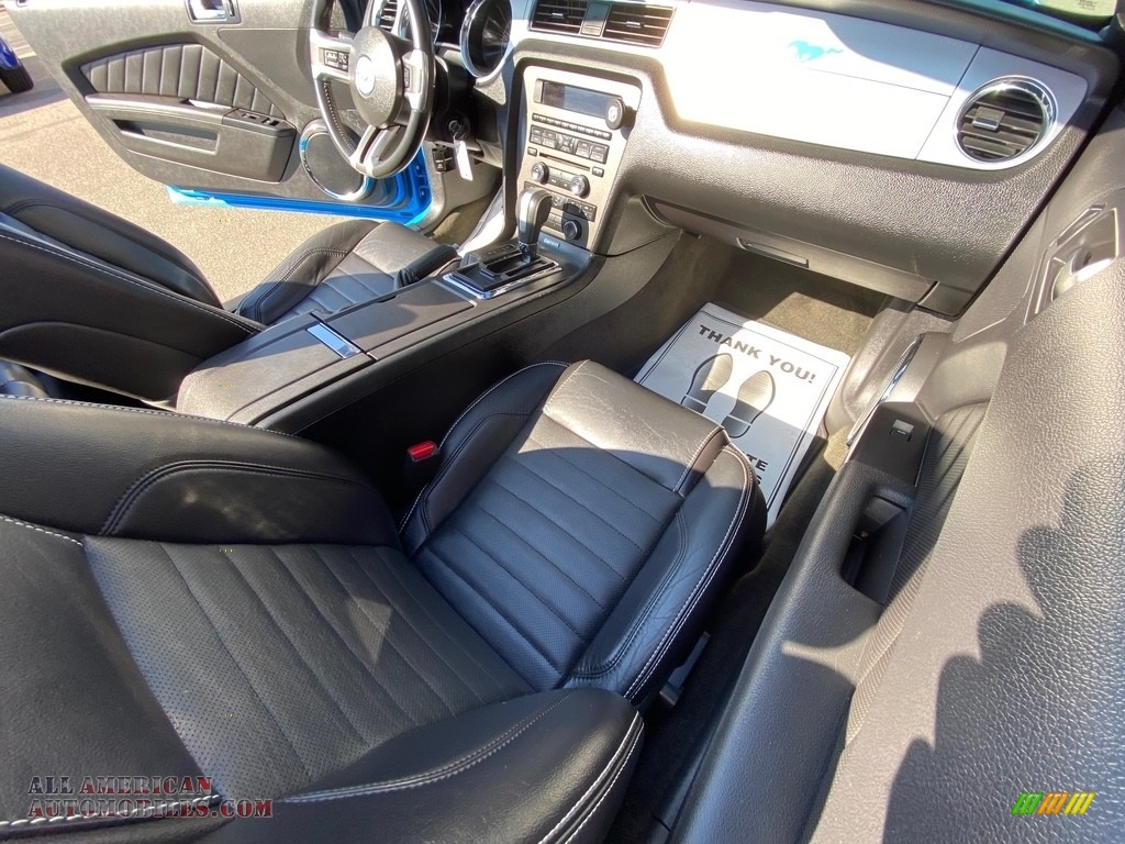 2014 Mustang GT Premium Convertible - Grabber Blue / Charcoal Black photo #39