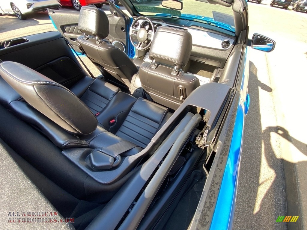 2014 Mustang GT Premium Convertible - Grabber Blue / Charcoal Black photo #40