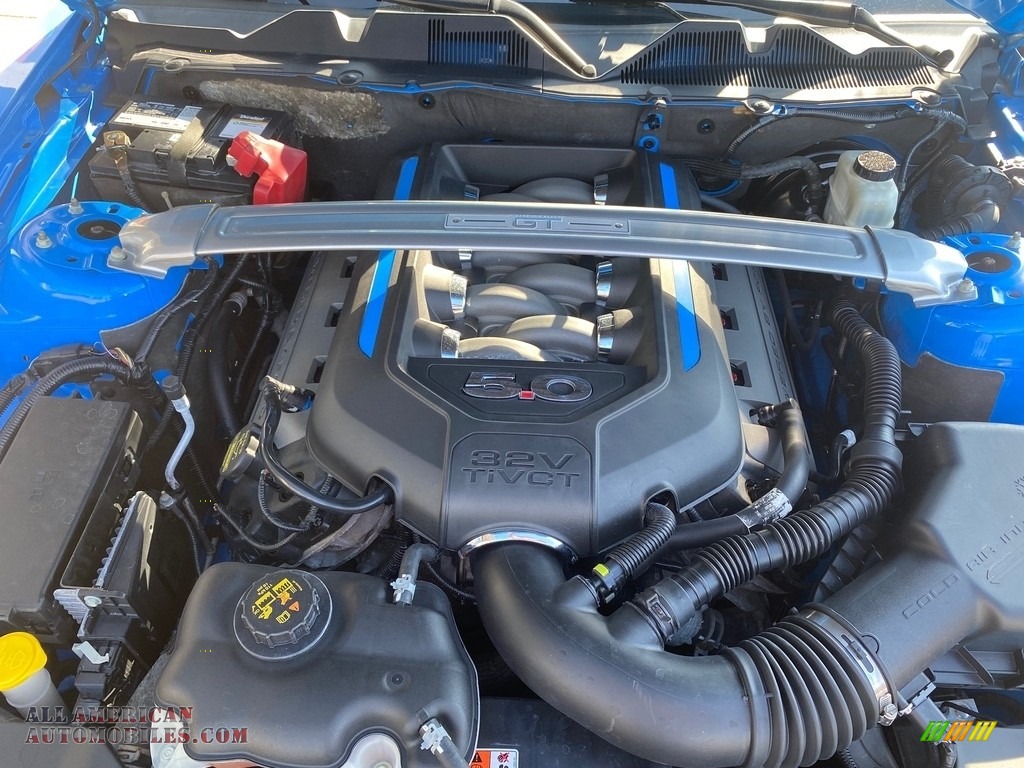 2014 Mustang GT Premium Convertible - Grabber Blue / Charcoal Black photo #46