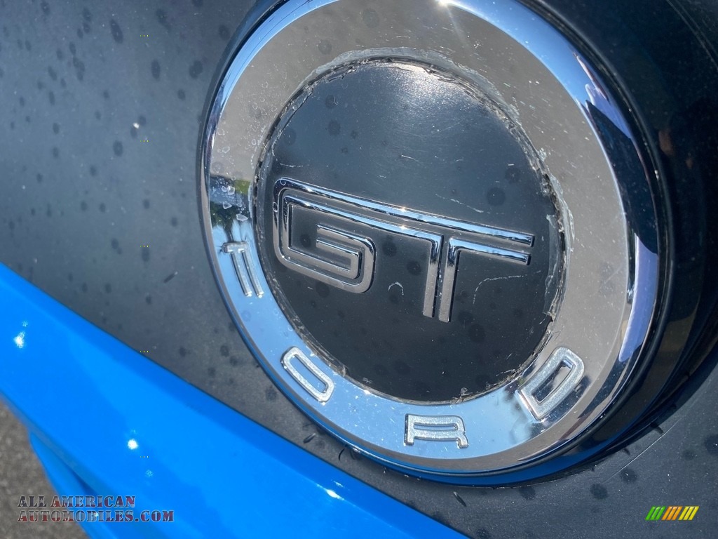 2014 Mustang GT Premium Convertible - Grabber Blue / Charcoal Black photo #50