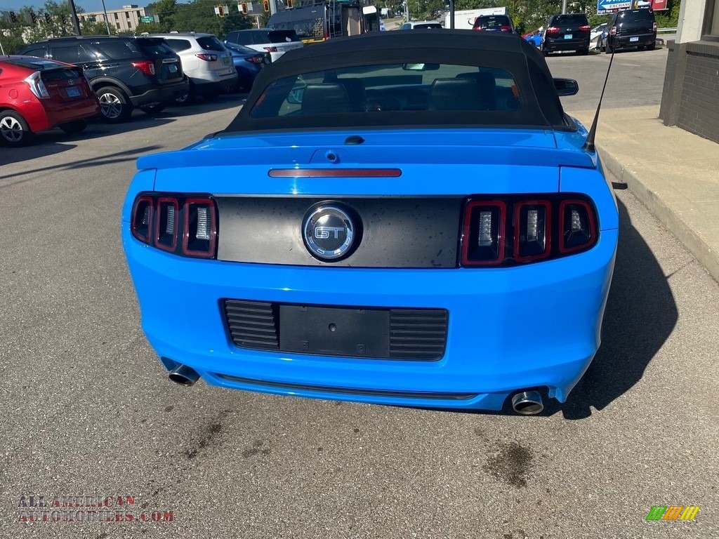 2014 Mustang GT Premium Convertible - Grabber Blue / Charcoal Black photo #51
