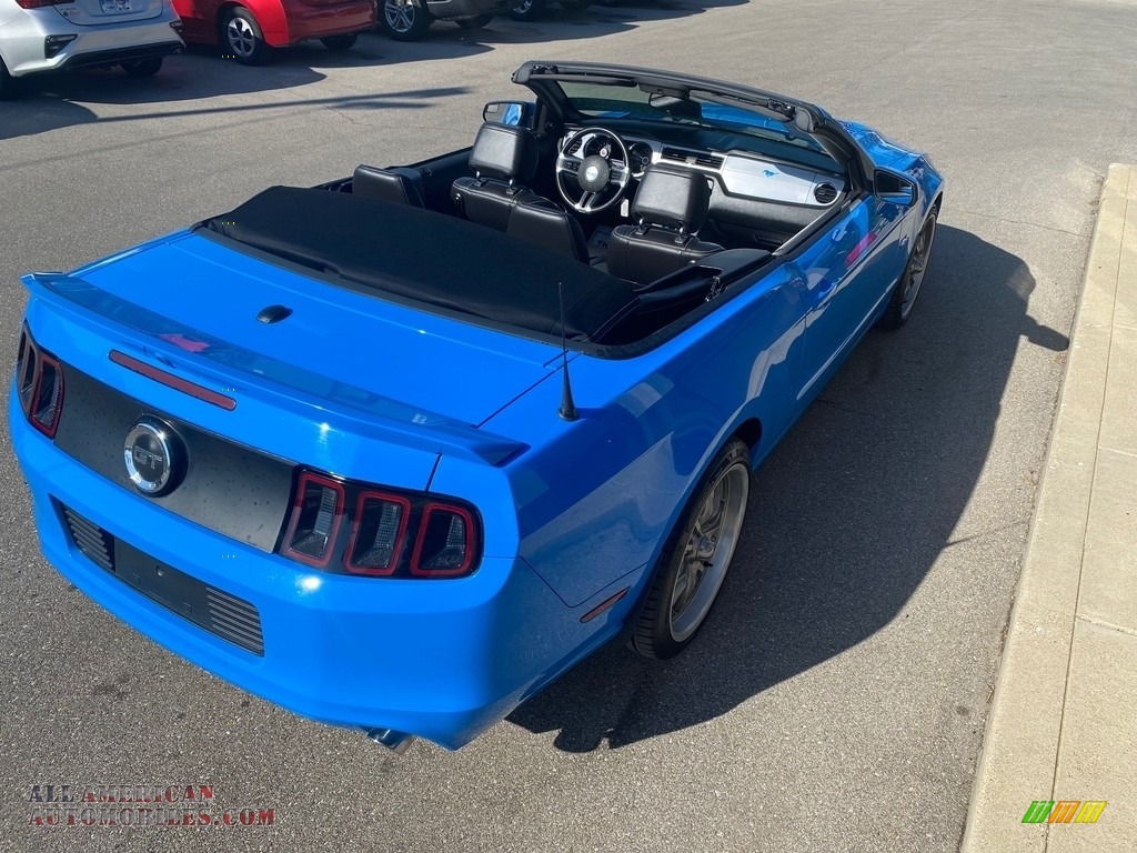 2014 Mustang GT Premium Convertible - Grabber Blue / Charcoal Black photo #52