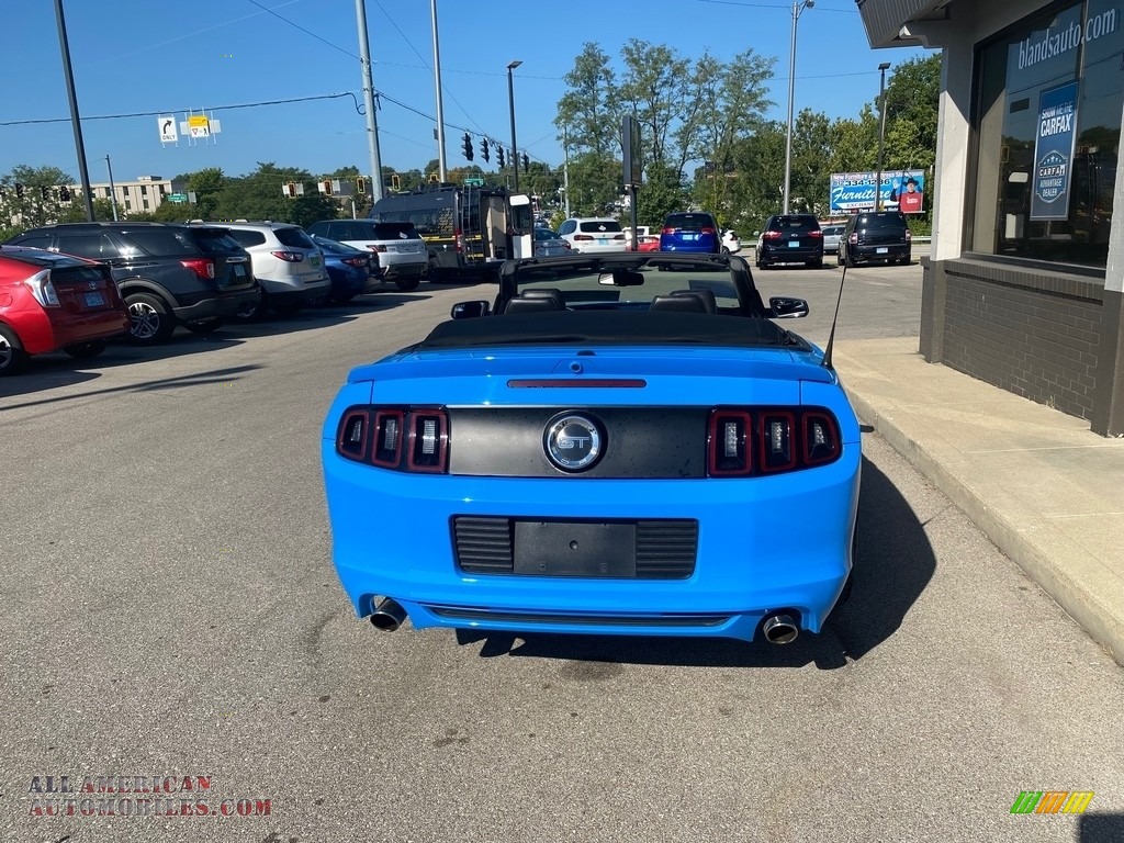 2014 Mustang GT Premium Convertible - Grabber Blue / Charcoal Black photo #54