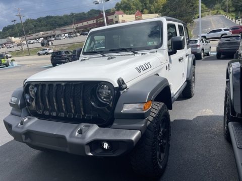 Bright White 2020 Jeep Wrangler Unlimited Willys 4x4