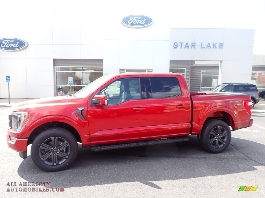 2023 Ford F150 Lariat SuperCrew 4x4 in Hot Pepper Red Metallic F05429