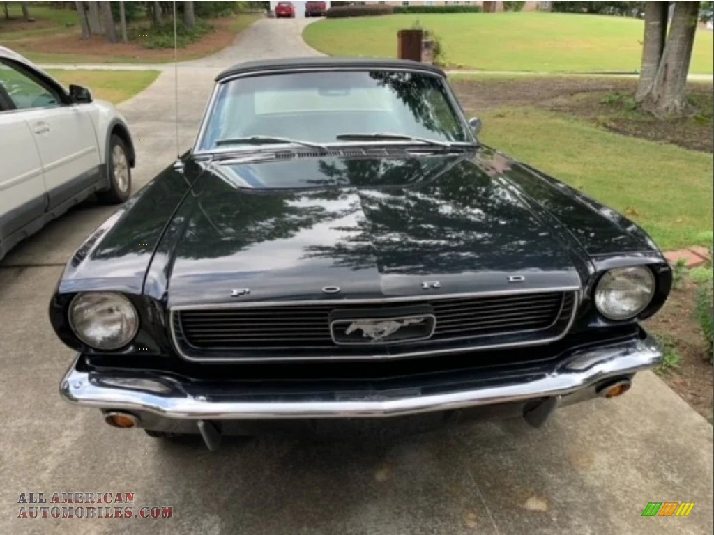 1966 Mustang Convertible - Raven Black / Black photo #1