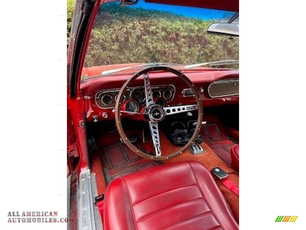 1964 Mustang Convertible - Rangoon Red / Red photo #3