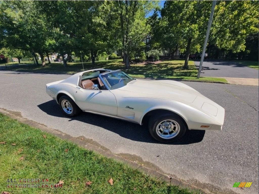 1976 Corvette Stingray Coupe - Custom Pearl White / Dark Brown photo #17