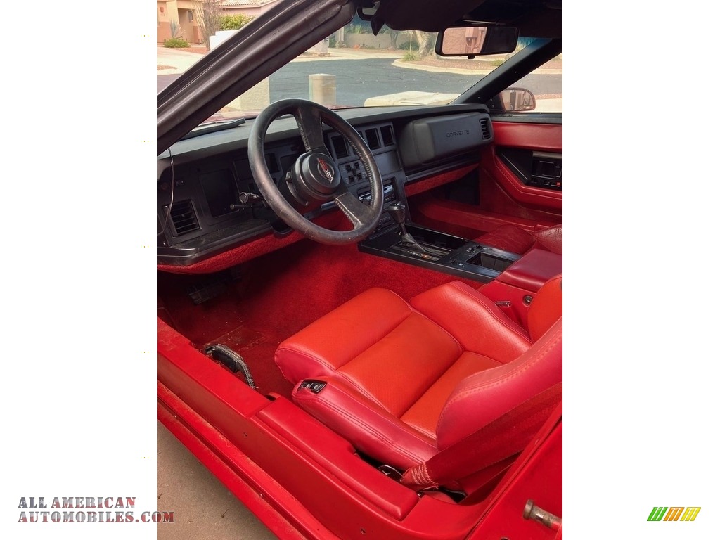1986 Corvette Convertible - Bright Red / Red photo #4