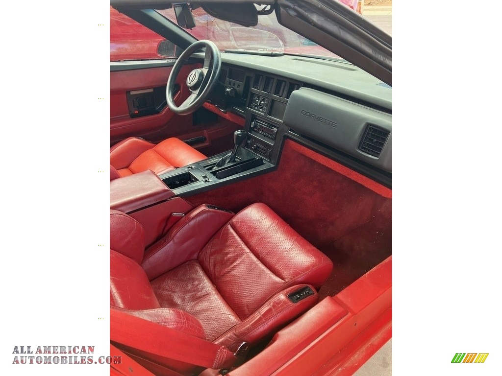 1986 Corvette Convertible - Bright Red / Red photo #5
