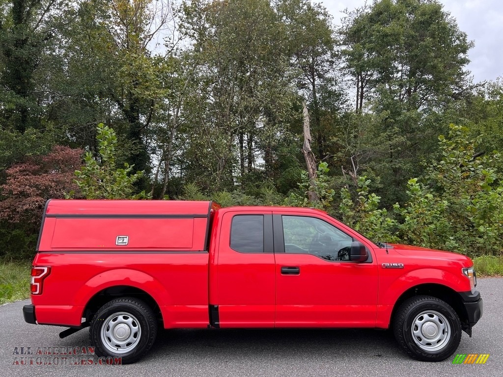 2019 F150 XL SuperCab 4x4 - Race Red / Earth Gray photo #6