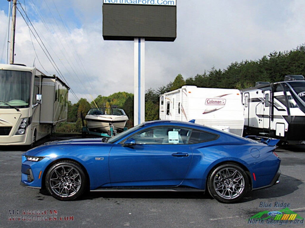 2024 Mustang GT Premium Fastback - Atlas Blue Metallic / Black Onyx photo #2