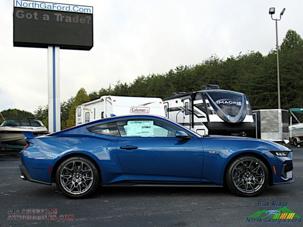 2024 Mustang GT Premium Fastback - Atlas Blue Metallic / Black Onyx photo #7
