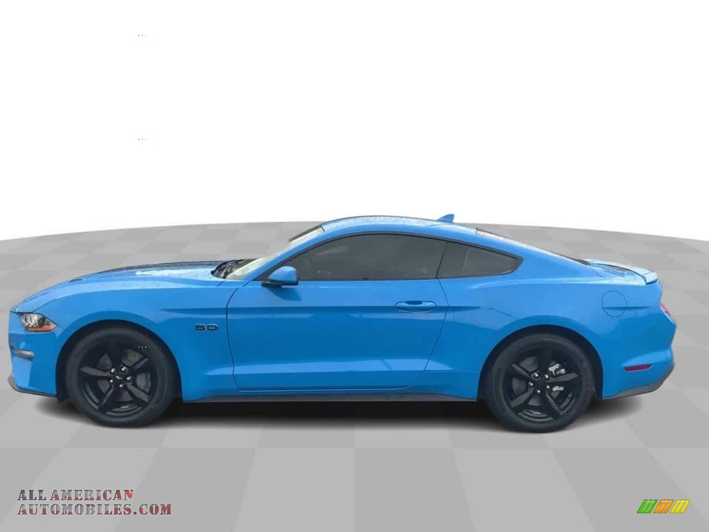 2022 Mustang GT Fastback - Grabber Blue Metallic / Ebony photo #5