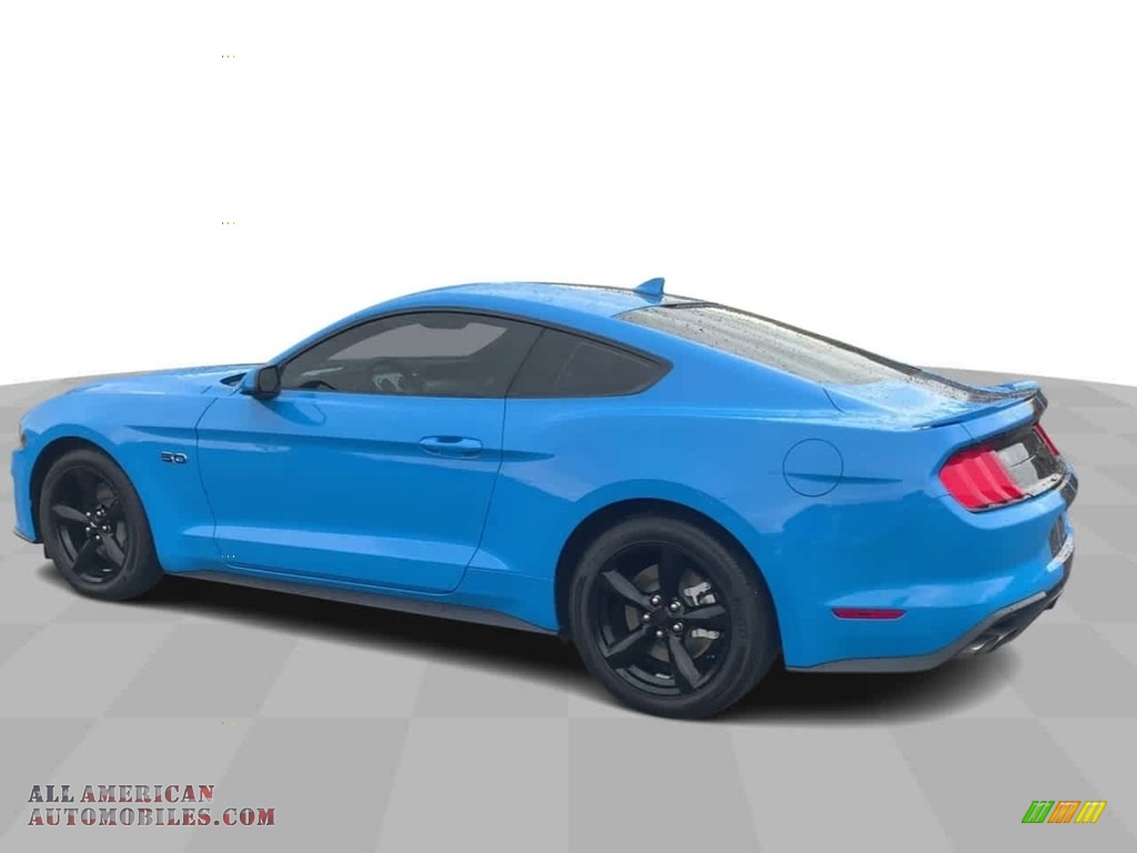 2022 Mustang GT Fastback - Grabber Blue Metallic / Ebony photo #6