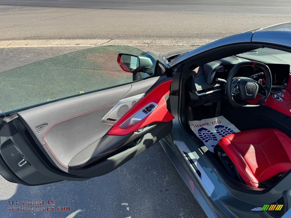 2023 Corvette Stingray Coupe - Hypersonic Gray Metallic / Adrenaline Red photo #17
