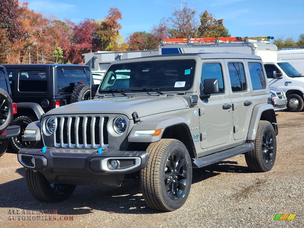 Sting-Gray / Black Jeep Wrangler Unlimited Sahara 4XE Hybrid
