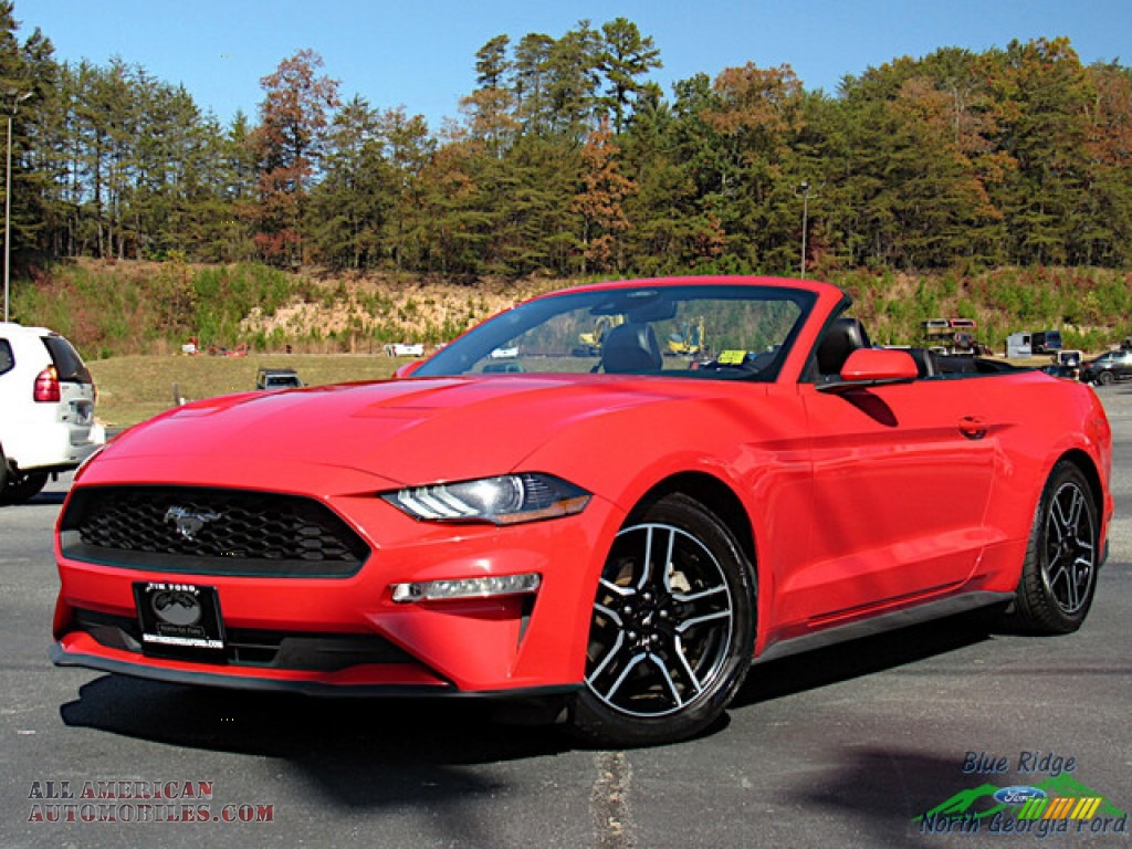 2021 Mustang EcoBoost Premium Convertible - Race Red / Ebony photo #1