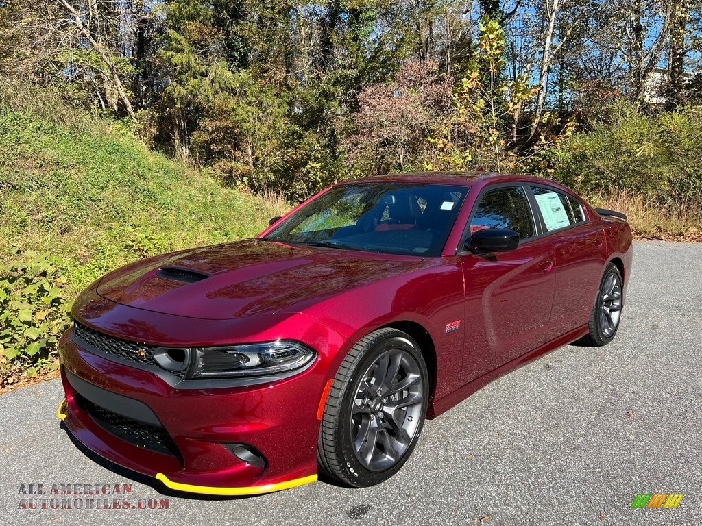 2023 Charger Scat Pack Plus - Octane Red Pearl / Ruby Red/Black photo #2
