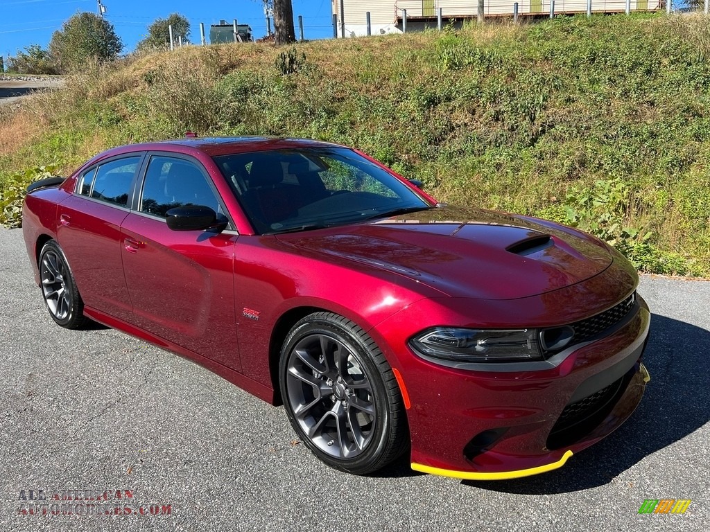 2023 Charger Scat Pack Plus - Octane Red Pearl / Ruby Red/Black photo #4