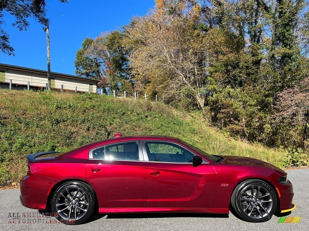 2023 Charger Scat Pack Plus - Octane Red Pearl / Ruby Red/Black photo #5