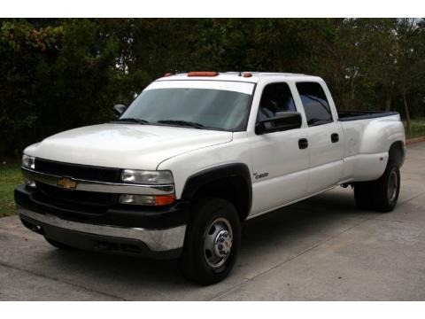 Summit White 2001 Chevrolet Silverado 3500 LT Crew Cab 4x4 Dually