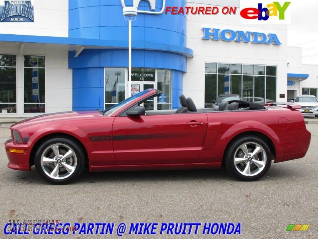 Dark Candy Apple Red / Charcoal Black/Dove Ford Mustang GT/CS California Special Convertible