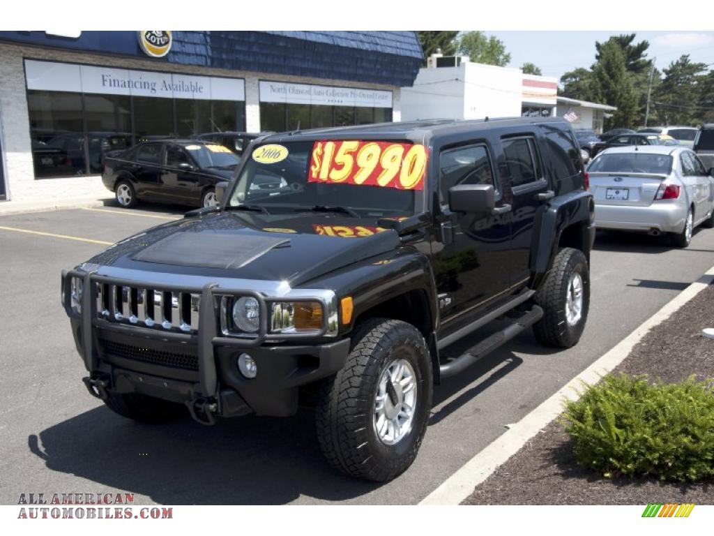 2006 Hummer H3 in Black 137751 All American Automobiles Buy