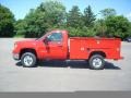GMC Sierra 2500HD Work Truck Regular Cab 4x4 Chassis Commercial Fire Red photo #1