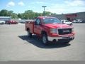 GMC Sierra 2500HD Work Truck Regular Cab 4x4 Chassis Commercial Fire Red photo #3