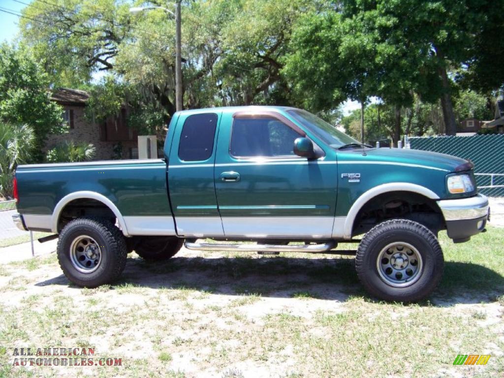 1999 Ford F150 Xlt Extended Cab 4x4 In Amazon Green Metallic Photo 4