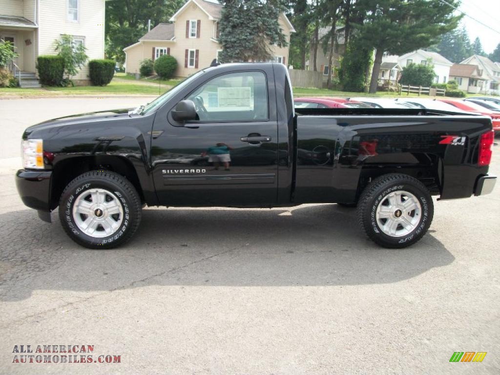 2010 Chevrolet Silverado 1500 Lt Regular Cab 4x4 In Black Photo 5