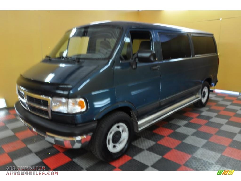 1997 Dodge Ram Van 2500 SLT Passenger in Medium Blue Metallic photo #3 ...